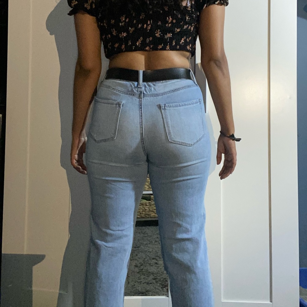 Straight leg jeans